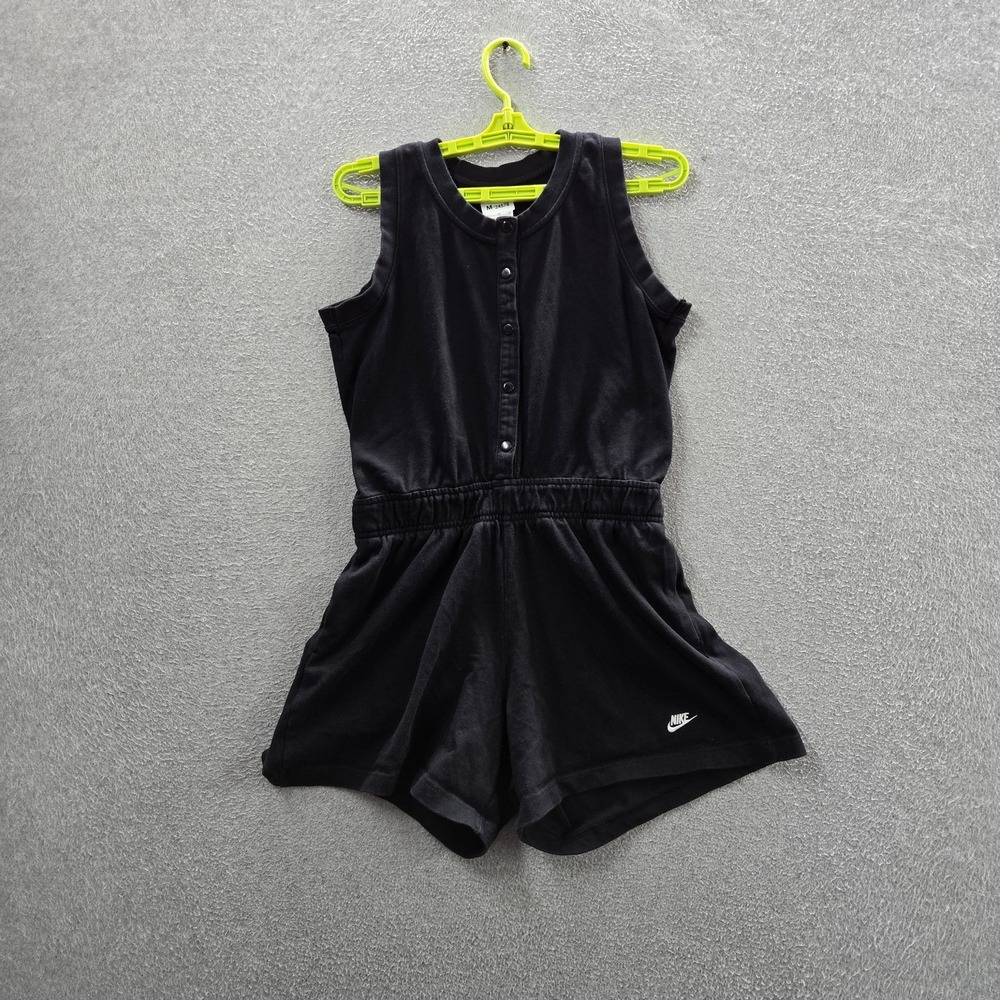 Nike Girl Romper XL Black Heritage Jersey Sleeveless